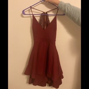 Windsor Maroon Party Dress